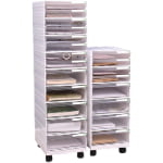A4 File Storage Drawers – Transparent Plastic Drawers for Office Paper Management