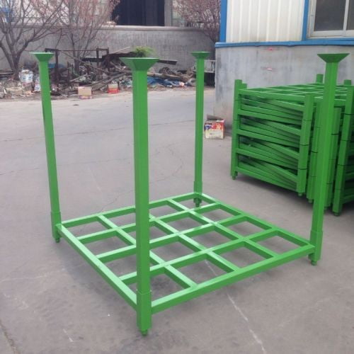 Pallet Stacking Rack– Stackable Steel Storage Rack for Industrial Pallet Storage