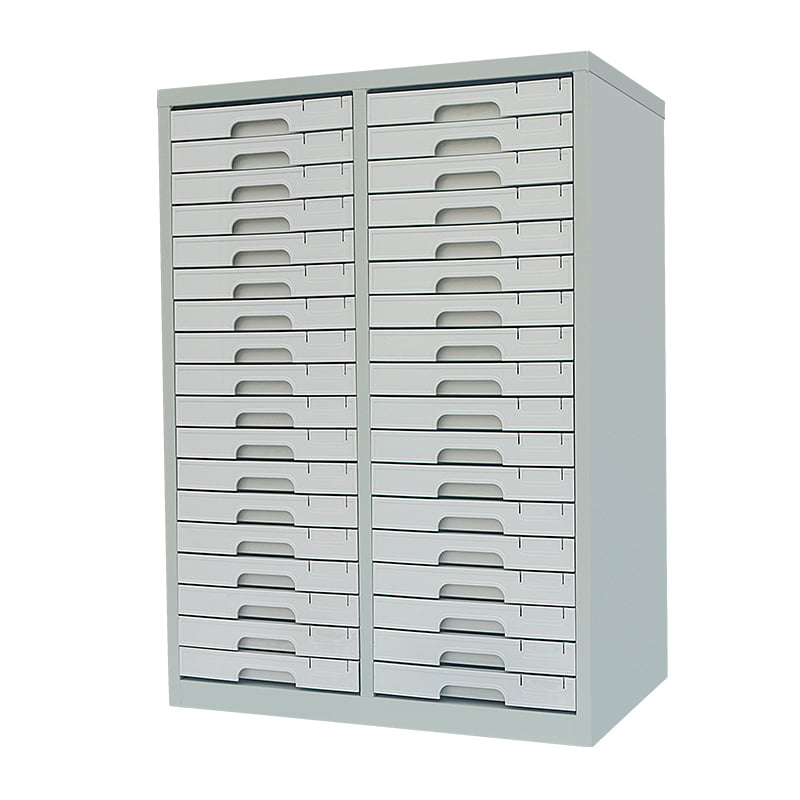 Plastic File Cabinet for Office – Durable A4 Storage Cabinet with Central Lock System