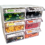 Plastic Accessory Storage Box – Small Tools Organizer for Garage or Warehouse