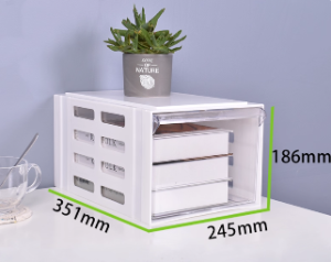 Multi-Layer A4 Plastic Drawer Box – Desktop Paper Storage Organizer for Office Use