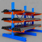 Heavy Duty Cantilever Storage Racks maximize Warehouse Space