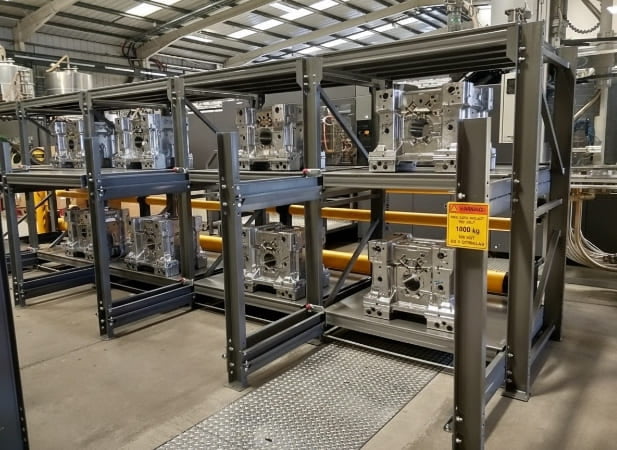 Safety guidelines for industrial mold racks