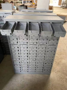 Metal cabinet for Hardware Crafts, Small Parts, Nuts and Bolts, Tool Storage