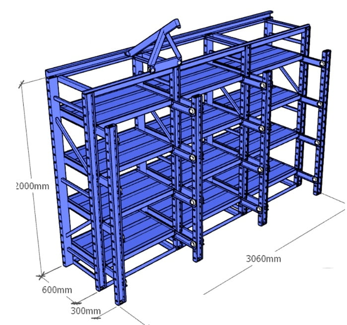 Mobile Mold Rack System