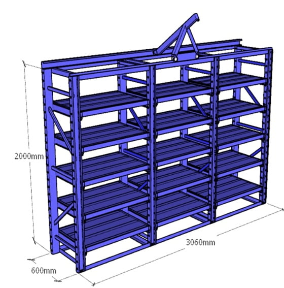Vertical Mold Rack