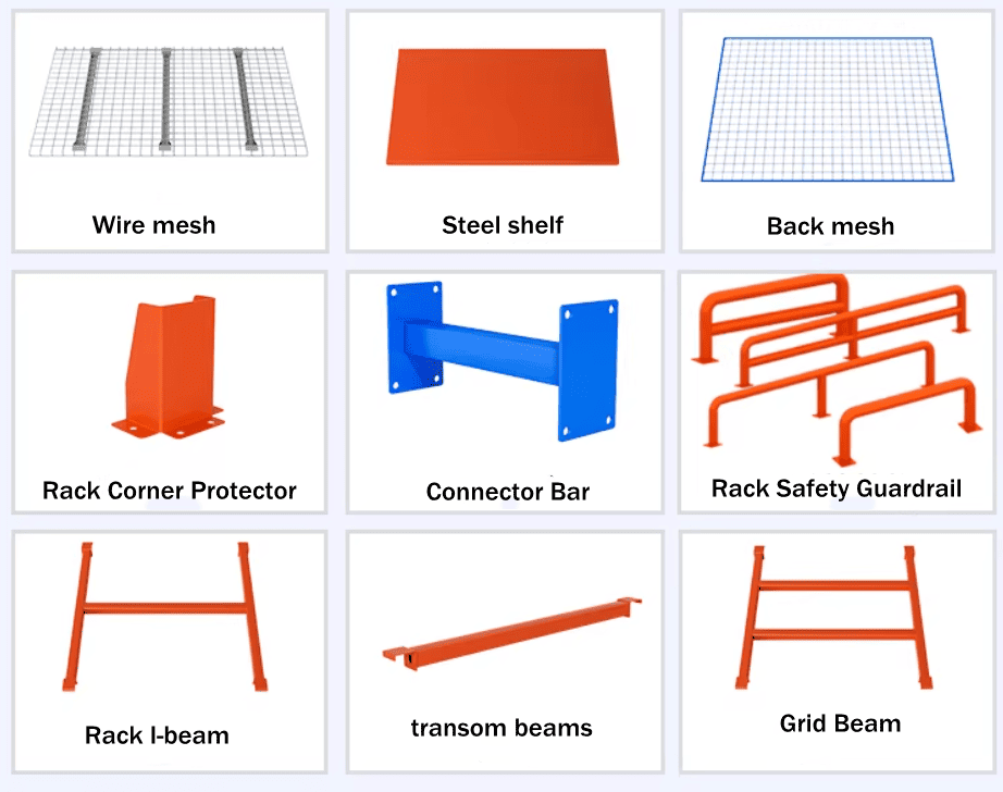 A person inspecting pallet rack specifications with a checklist.