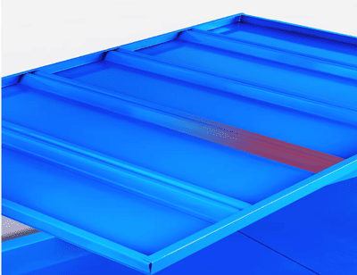 Safety pin locking mechanism detail