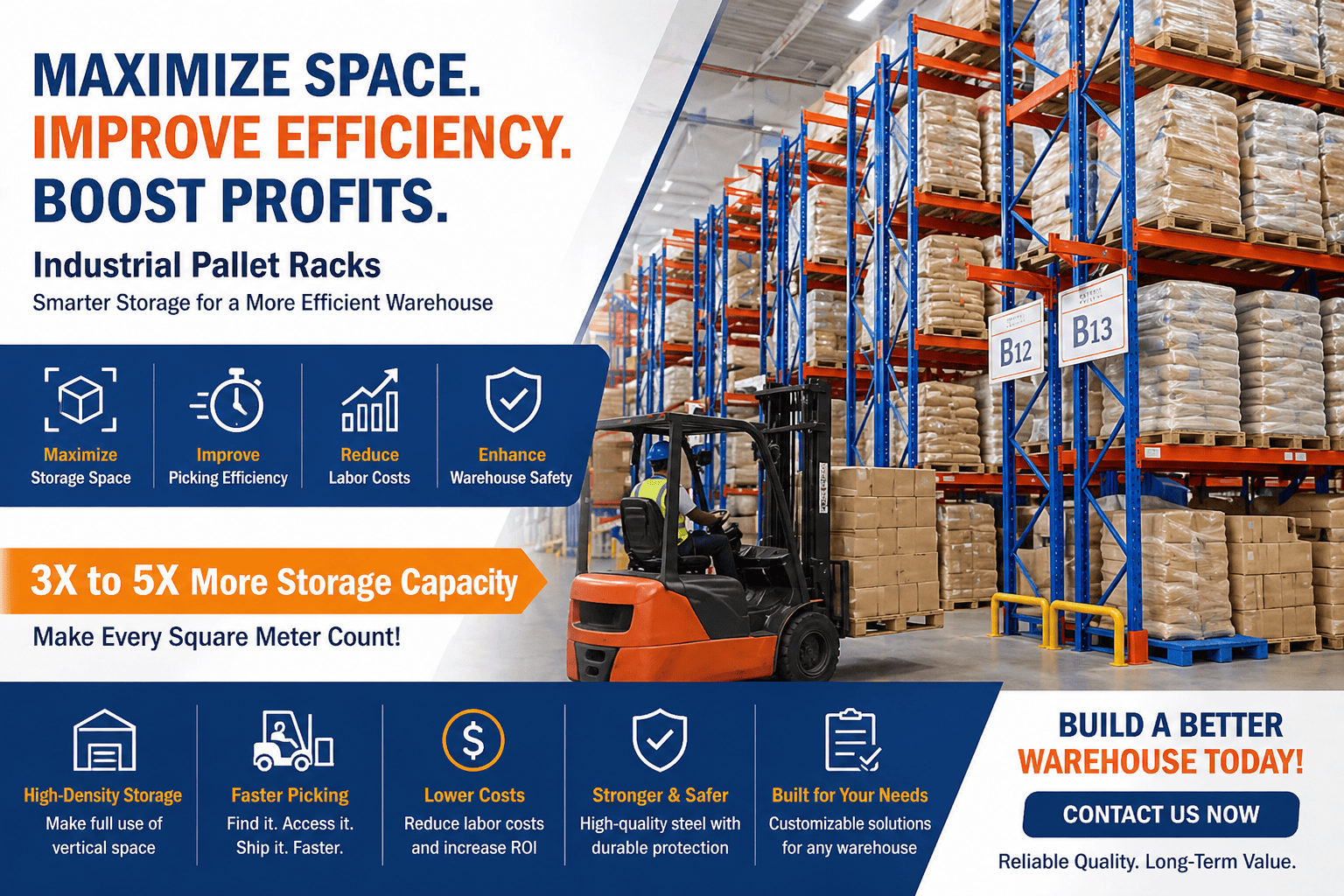 How Do Industrial Pallet Racks Improve Warehouse Storage Efficiency?
