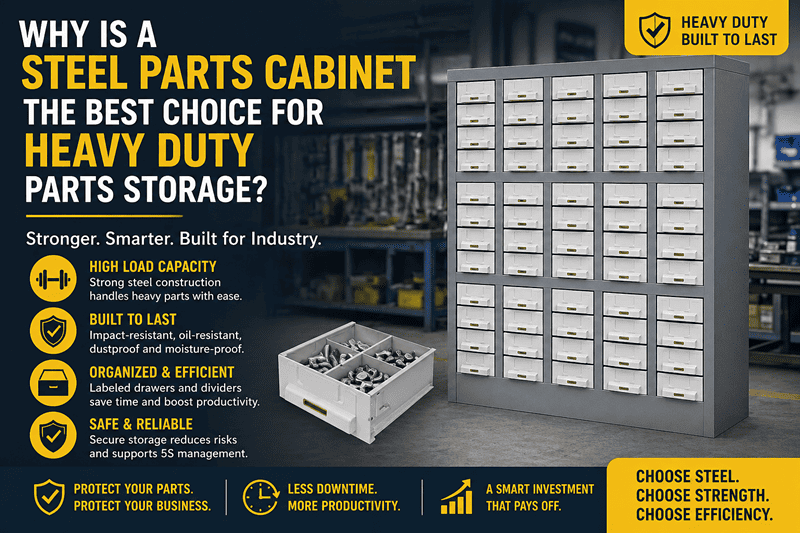 Why Is a Steel Parts Cabinet the Best Choice for Heavy Duty Parts Storage?