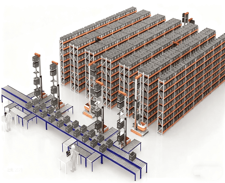 Pallet Racks in a modern warehouse imported from China