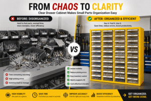 Why Do Many Workshops Prefer a Clear Drawer Cabinet for Small Parts Organization?