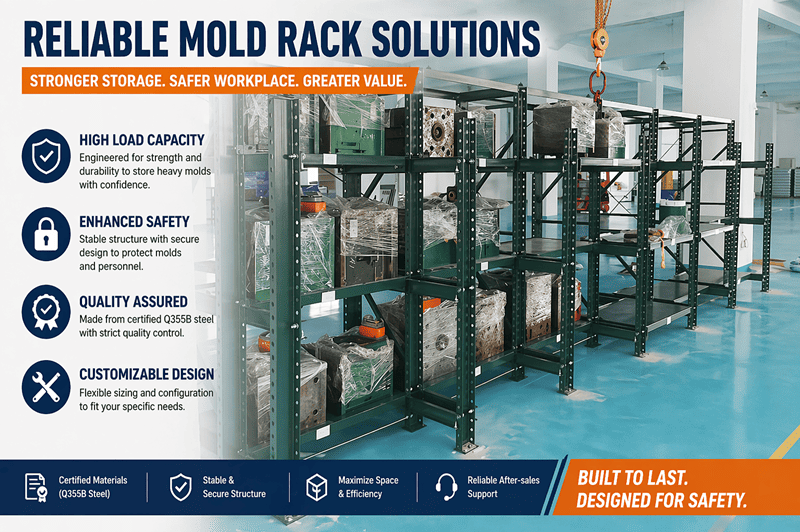 A reliable mold rack manufacturer's workshop