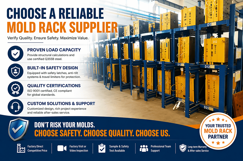 How to Choose a Reliable Mold Rack Manufacturer or Supplier?