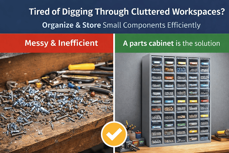 What Is a Parts Cabinet and How Does It Improve Workshop Storage Efficiency?