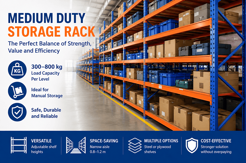 What Is a Medium Duty Storage Rack and How Much Weight Can It Hold?