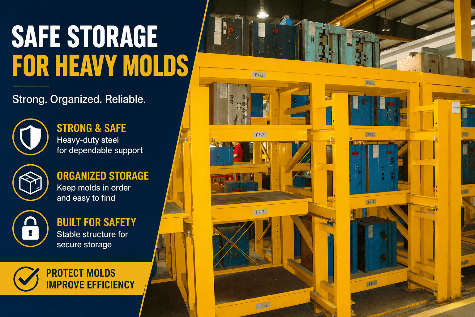 How Do You Choose the Right Mold Shelf for Storing Heavy Molds Safely?