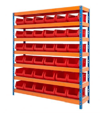 A comparison showing cluttered shelves vs an organized drawer cabinet