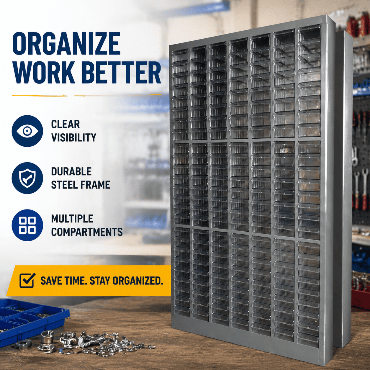 How Can a Small Parts Organizer Improve Efficiency in a Workshop?