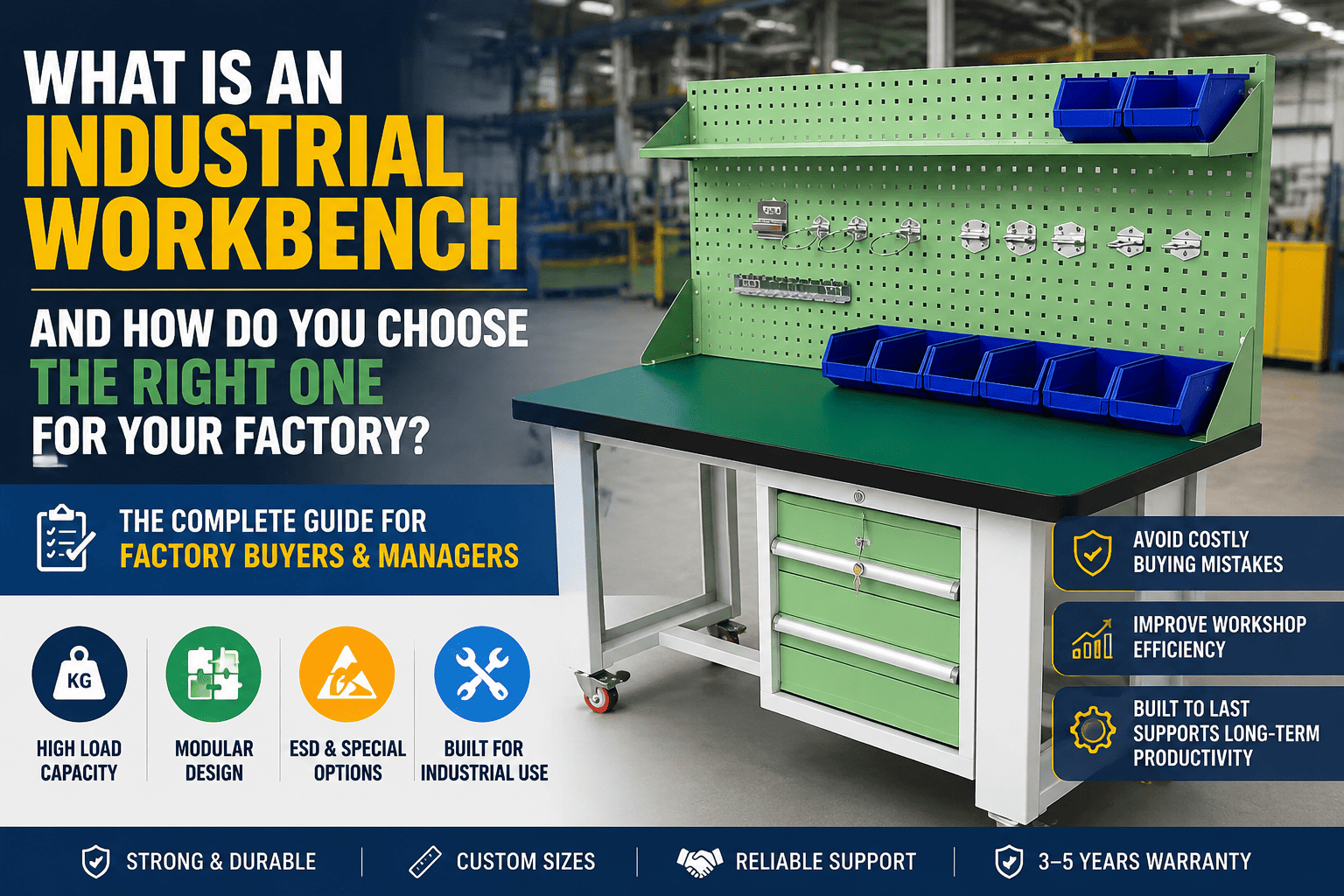 What Is an Industrial Workbench and How Do You Choose the Right One for Your Factory?