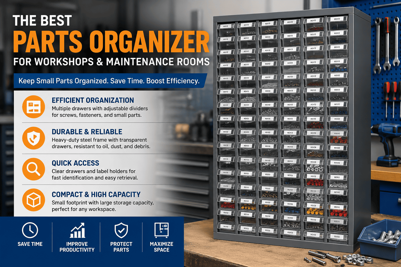 What Is the Best Parts Organizer for Workshops and Maintenance Rooms?