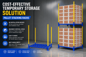 Why Are Pallet Stacking Racks a Cost-Effective Solution for Temporary Storage?