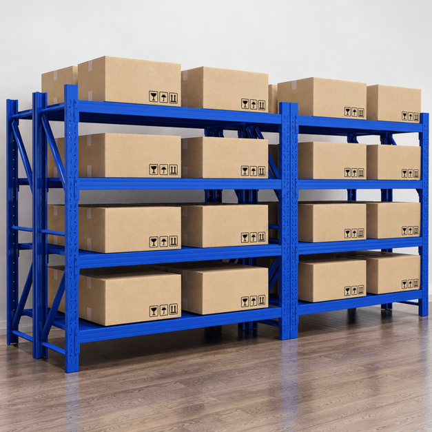 warehouse Long Span Rack with Adjustable Steel Shelves